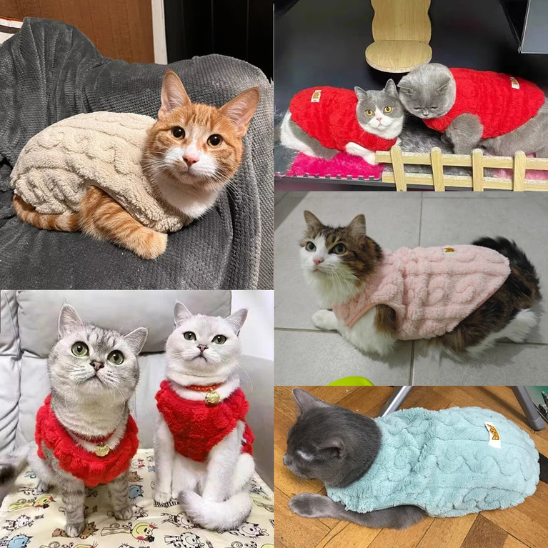 Winter Warm Dog Sweater | Cozy Fleece Puppy Jacket