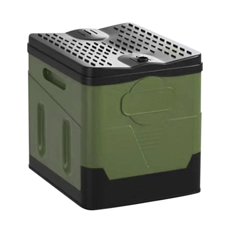 Portable Folding Outdoor Toilet | 300kg Capacity Collapsible Travel Commode & Storage Box