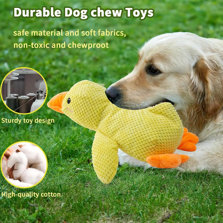 Duck Dog Toy Plush Chew Resistant Durable Dog Toy Quacking Sound