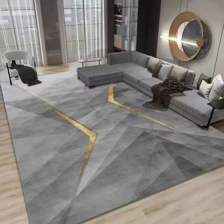 Geometric Non-Slip Washable Area Rugs for Living Room and Home