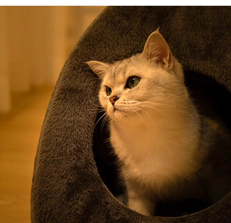 Winter Warm Cat Bed Foldable House Cat Heating Pad Cushion
