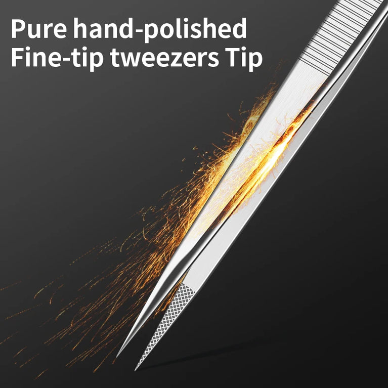 A-16 Precision Stainless Tweezers | Professional Electronics & Phone Repair Tool