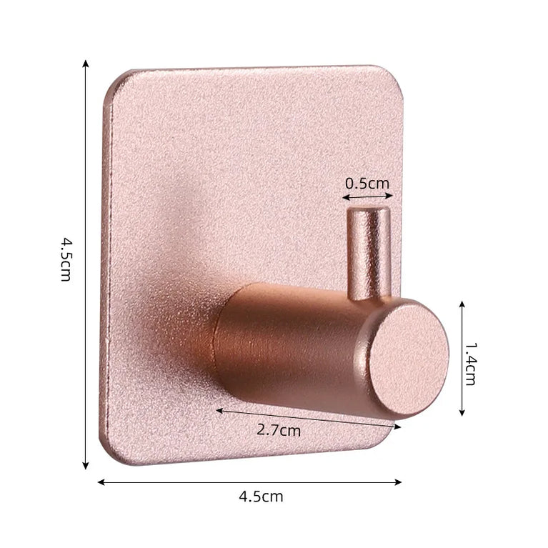 Self Adhesive Wall Hooks Towel Holder Bathroom Door Key Cloth Coat Robe Hanger Kitchen Hardware Rack Bag Hook Organizer