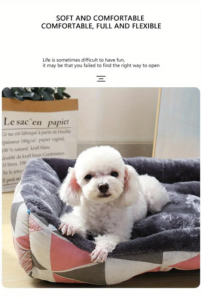 Winter Pet Dog Bed Sofa Mat Comfortable Cushion Sleeping Bed