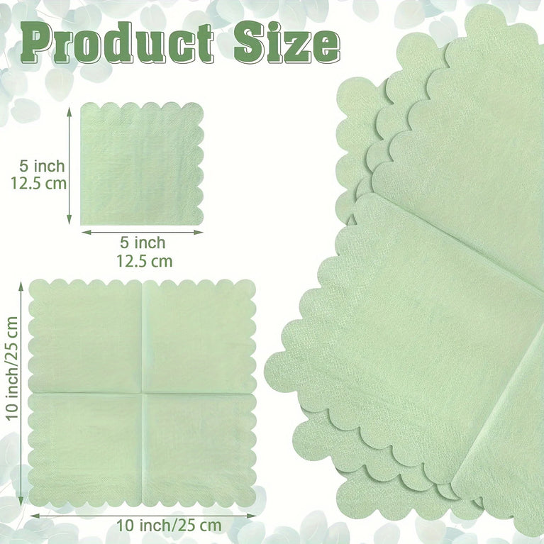 100PCS COCKTAIL DISPOSABLE BEVERAGE PAPER NAPKINS DINNER WEDDING BIRTHDAY PARTY