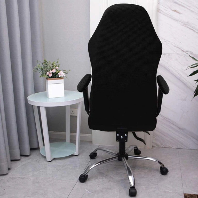 Thick Jacquard Gaming Chair Cover | Stretchy Polyester Office & Racing Chair Slipcover