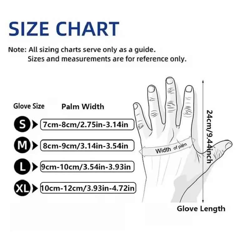 Disposable Black Nitrile Gloves PVC Latex Free Waterproof Work Gloves 100PCS