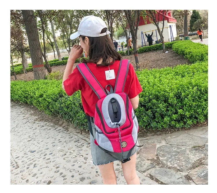 New Dog Pet Backpack Carrier Travel Bag Front Pack Breathable Adjustable Safety Outdoor