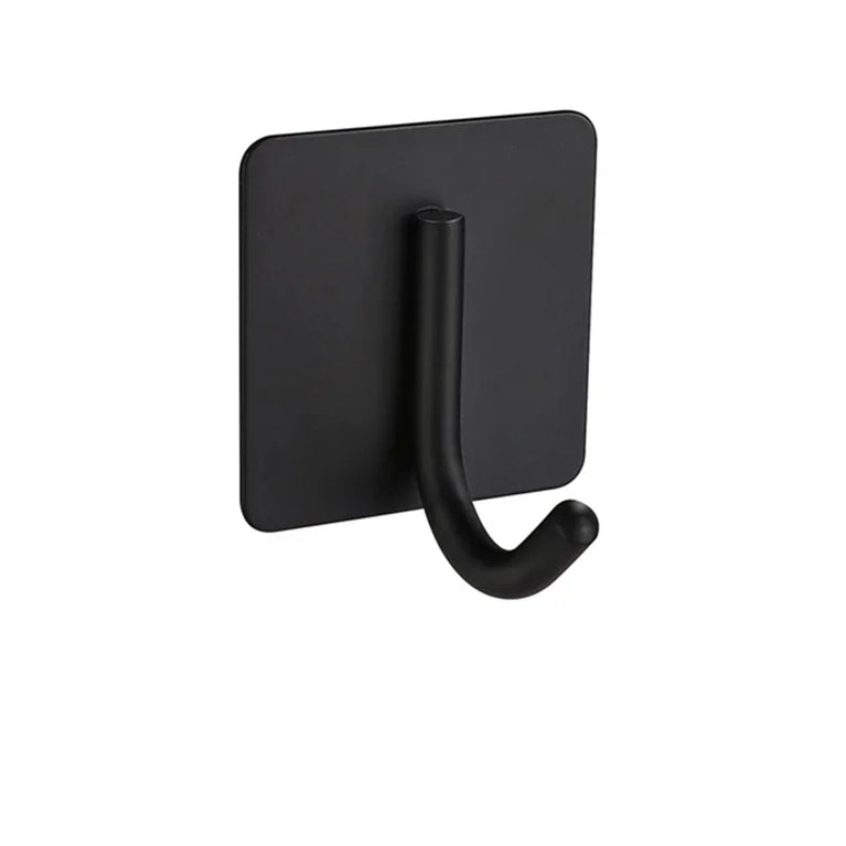 Self Adhesive Wall Hook Stainless Steel Towel Rack Bathroom Hardware Shelf Robe Hooks Hanger Shower Shelf Hanging Accessories