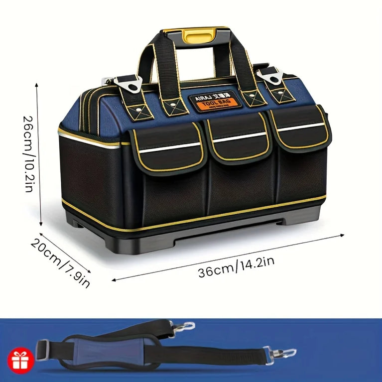 Professional Heavy-Duty Tool Bag | Industrial-Grade Electrician & Tradesman Organizer