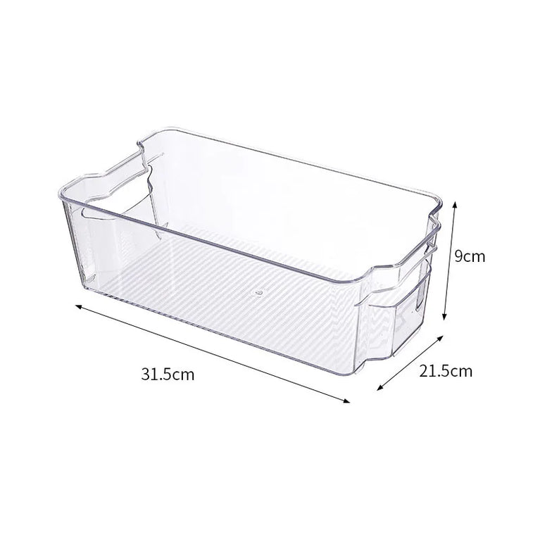 Transparent Refrigerator Storage Box Fridge Organizer Clear Plastic Container for Kitchen Storage