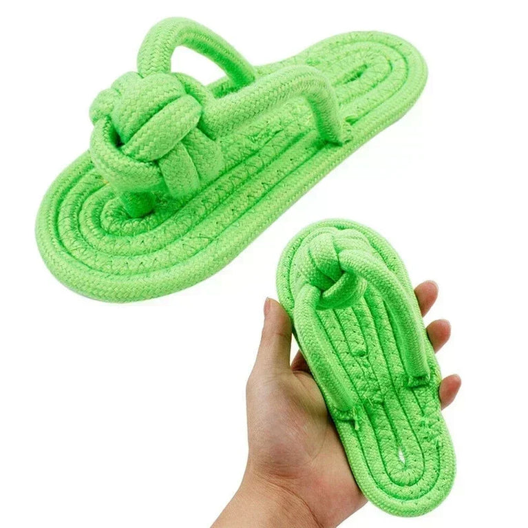 Cotton Slipper Rope Dog Toy Interactive Chew Training Toy Fun