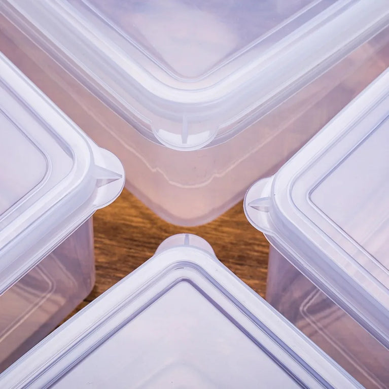 Durable Transparent Storage Box Reusable Food Grade Kitchen Storage Box