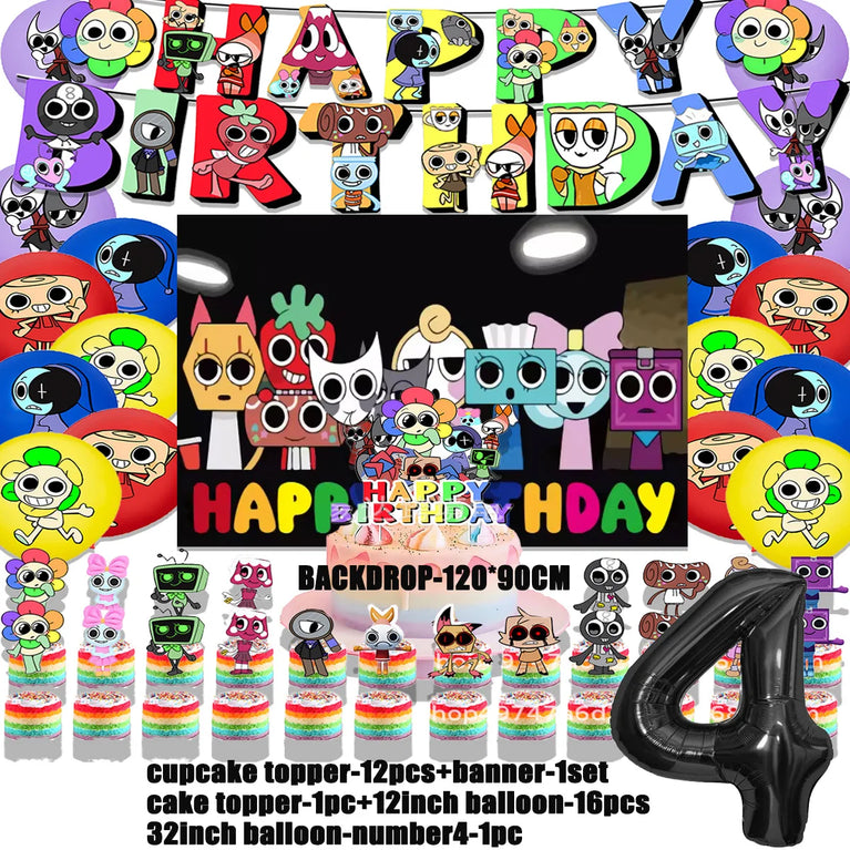 Dandy’s World Theme Party Collection | Comprehensive Event Decor & Tableware