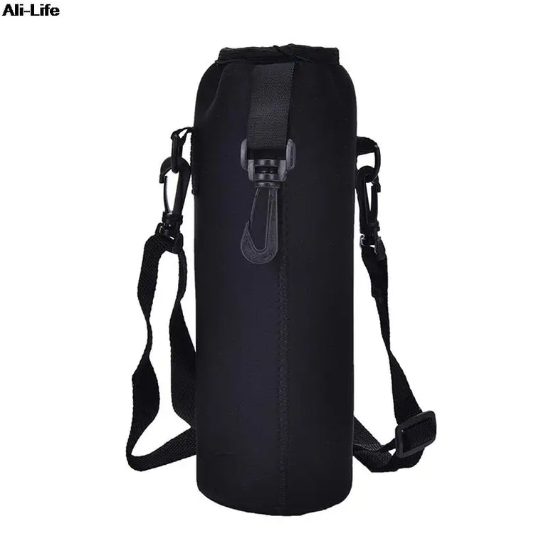 1000ML Neoprene Water Bottle Carrier Bag With Shoulder Strap Insulated Bottle Cover Pouch Holder Travel Outdoor Sport Sleeve