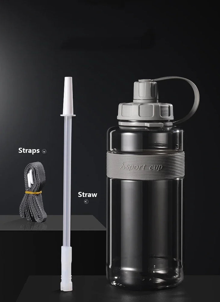2L Large Capacity Straw Sports Waterbottle Gym School