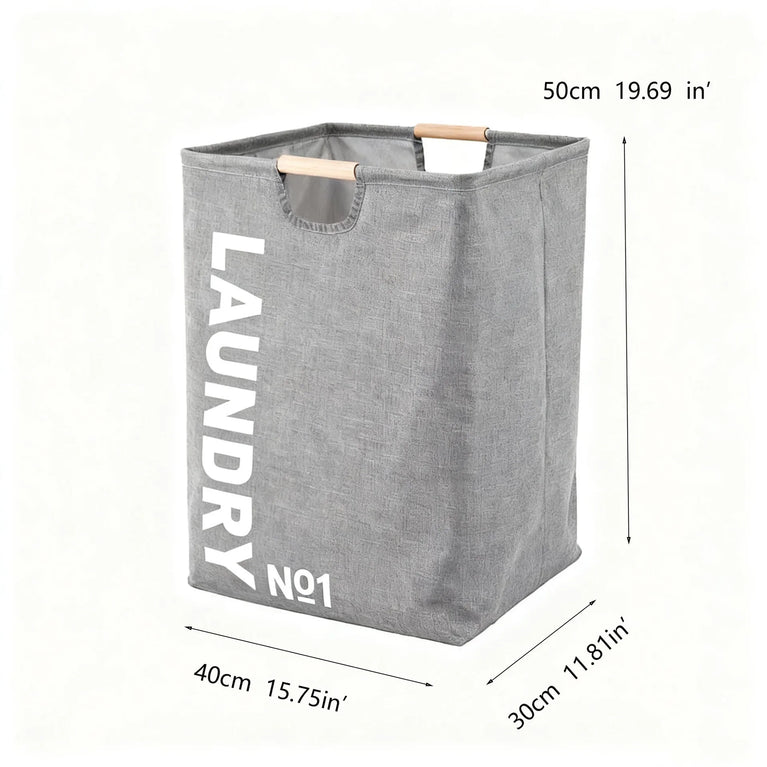Large Capacity Waterproof Laundry Basket | Foldable Fabric Storage Bin with Handles