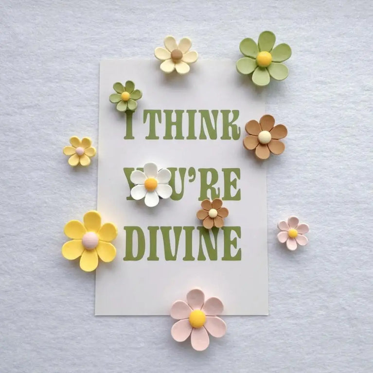 Floral Push Pins Set | Decorative Flower Thumbtacks for Bulletin Boards