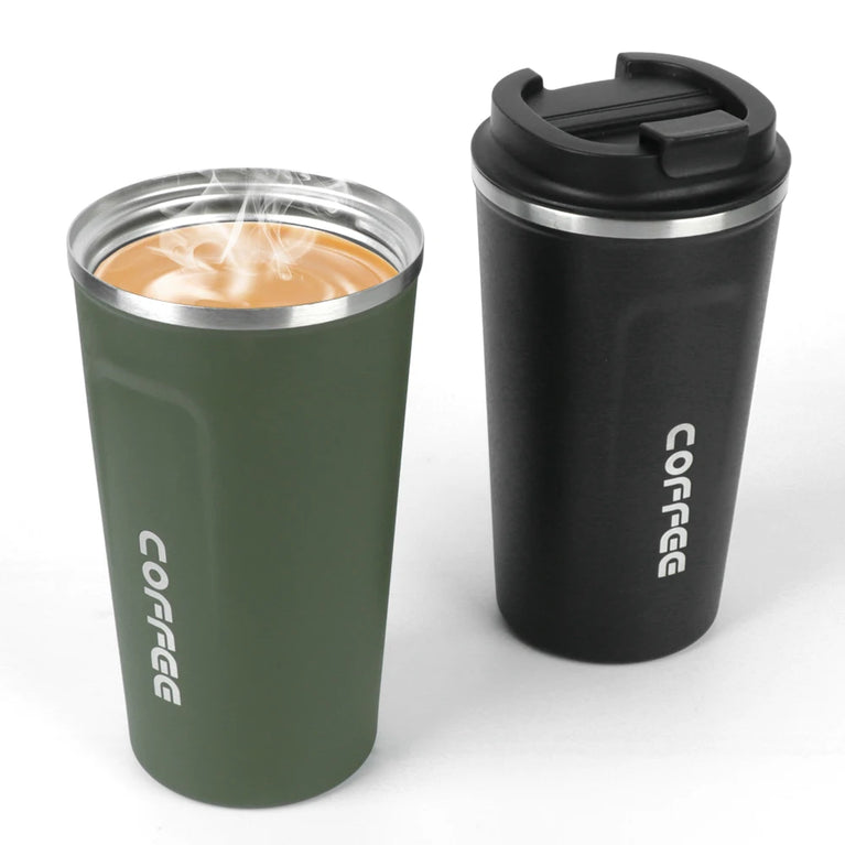 Thermo Cafe Double Stainless Steel Coffee Mug Leak-Proof Travel Cup 380/510ML