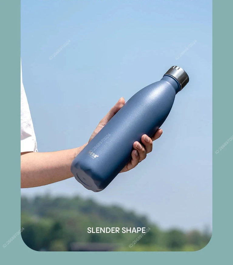 750ml Vacuum Insulated Stainless Steel Cola-Shaped Water Bottle Flask