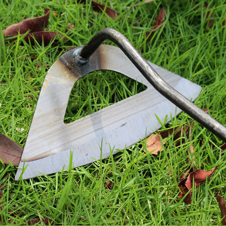 Dual-Purpose Hardened Weeding Hoe | Carbon Steel Gardening Hook