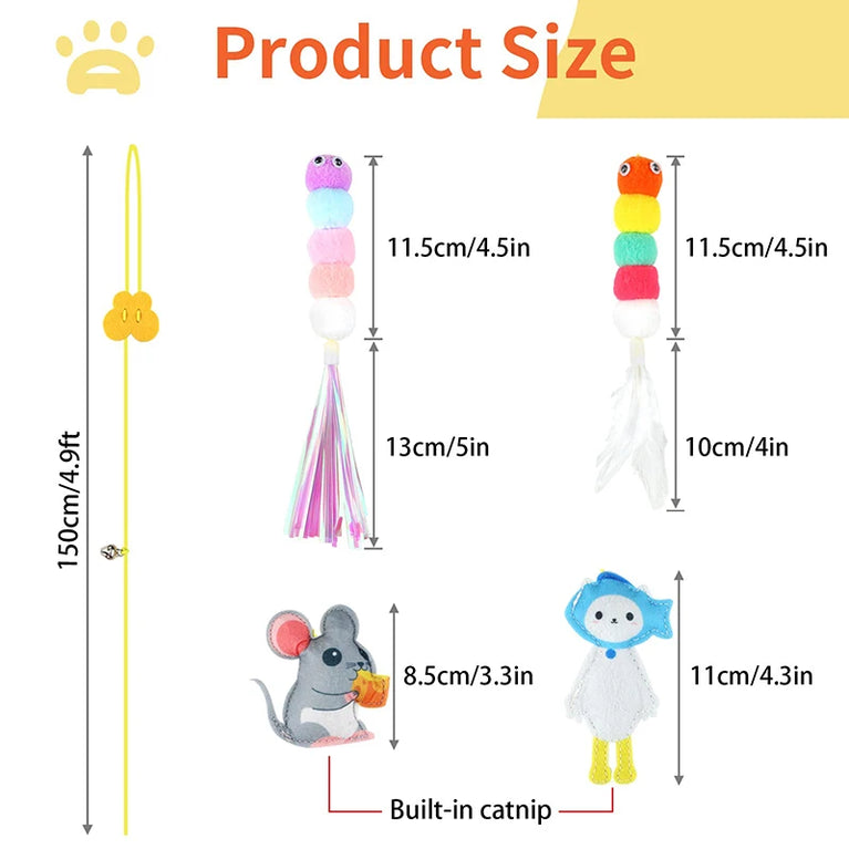 Door Hanging Cat Toy Elastic Rope Teasing Swing Interactive Fun