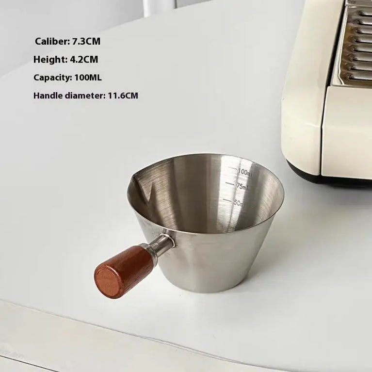 Stainless Steel Coffee Extraction Cup | Professional Espresso Measuring & Ounce Cup