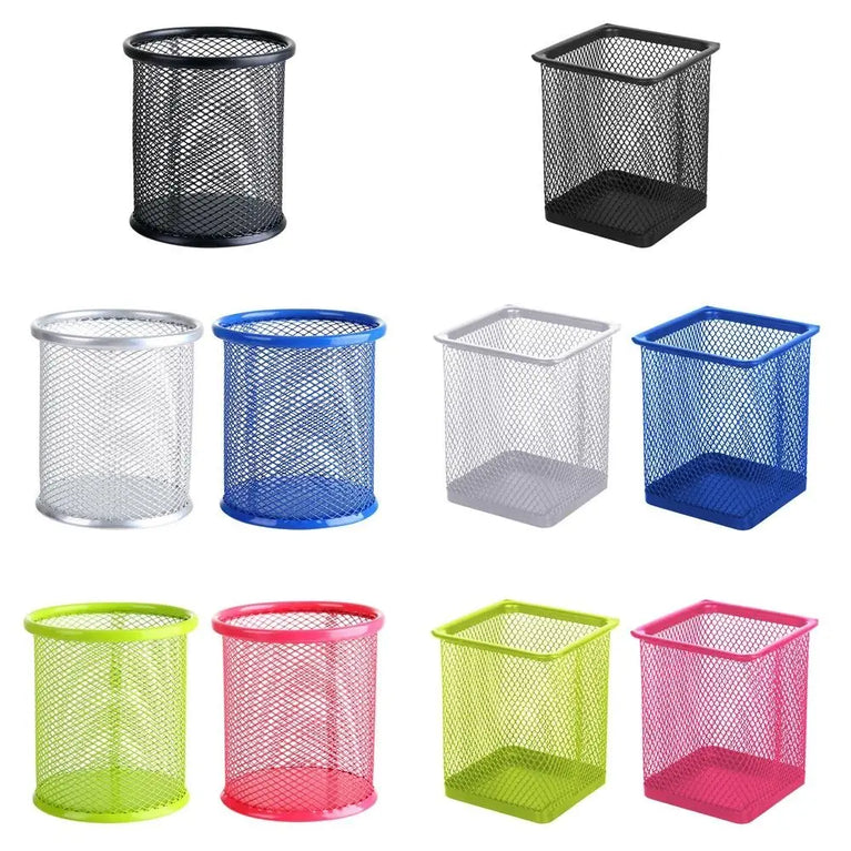 Multifunction Mesh Pen Pot Desk Tidy Stationery Organiser