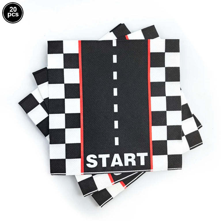 Racing Car Birthday Party Tableware Set Plates Napkins Kids Theme