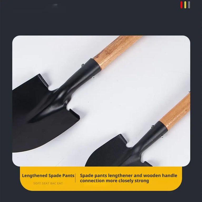 Heavy Duty Steel Garden Digging Shovel for Soil and Planting Work