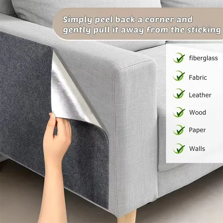 Trimmable Self-Adhesive Cat Scratcher | Customizable DIY Sofa Protector