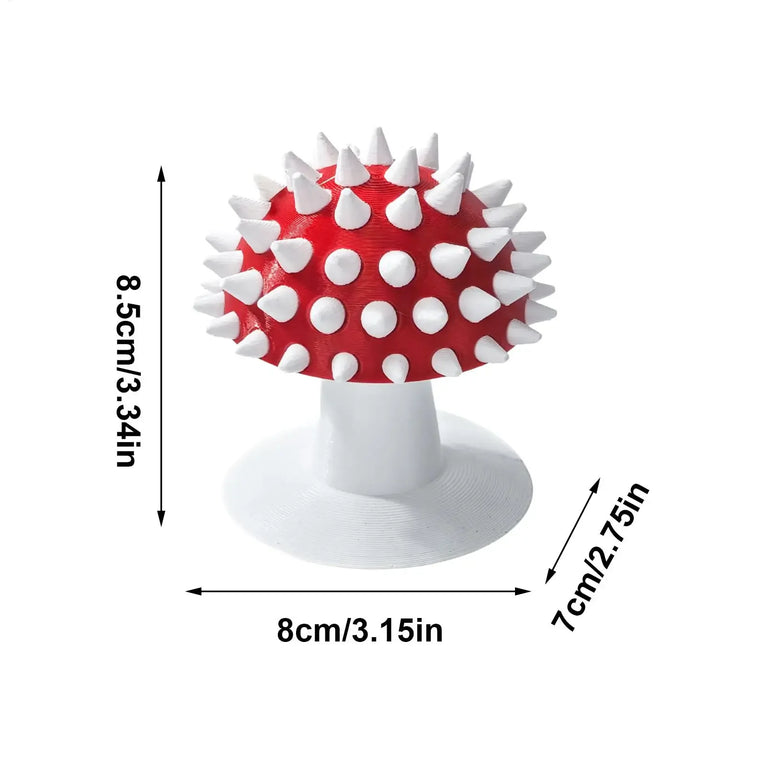 Cat Grooming Brush Mushroom Wall Scratcher Self Groomer Comb Tool