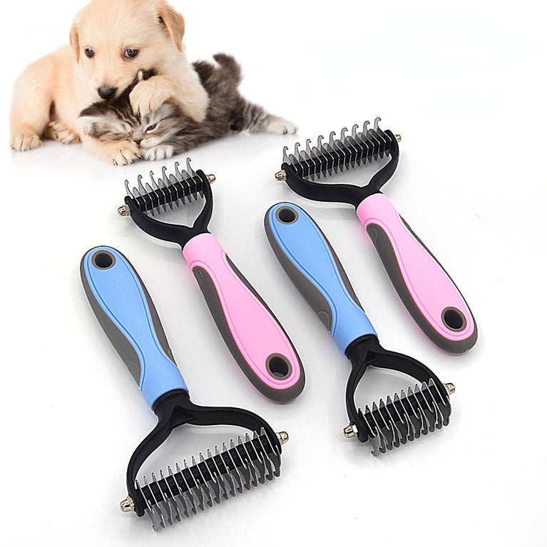 Professional Pet Deshedding Brush Dog Hair Remover Fur Knot Cutter Grooming Tool