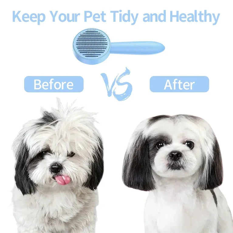 Cats Brush for Shedding Self Cleaning Slicker Grooming Massage Comb