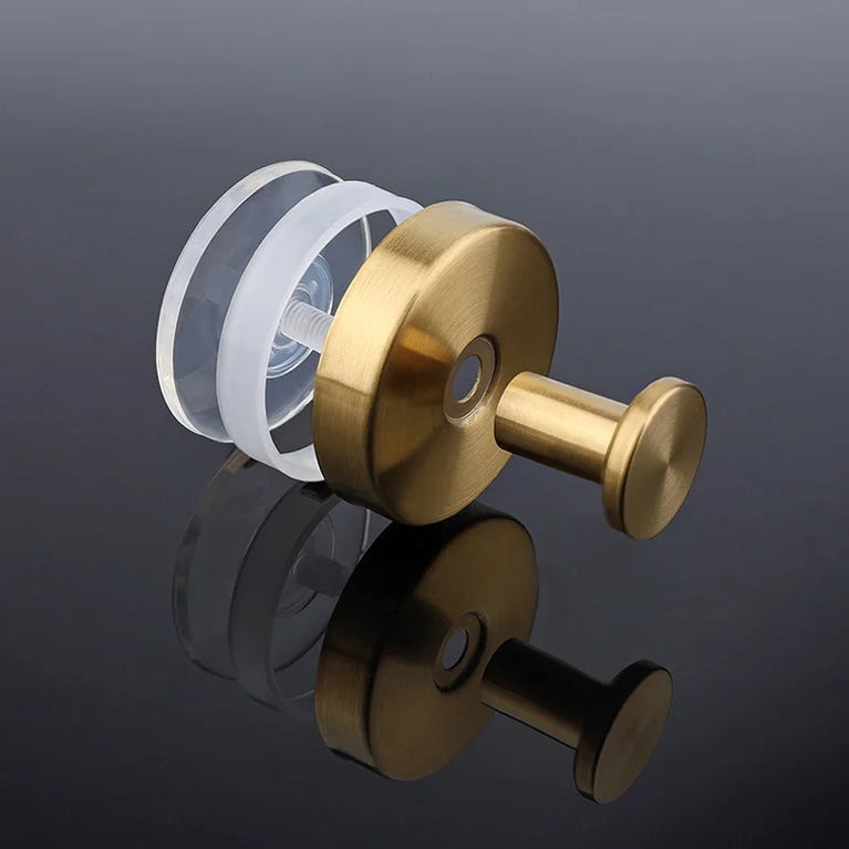 Bathroom Vacuum Suction Cup Hooks Towel Robe Holder Rack Stainless Steel Hook Hanger For Shower Glass Self Adhesive Wall Hooks