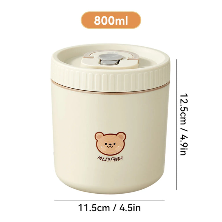 304 Stainless Steel Thermal Bento Lunch Box Leakproof Insulated Food Container