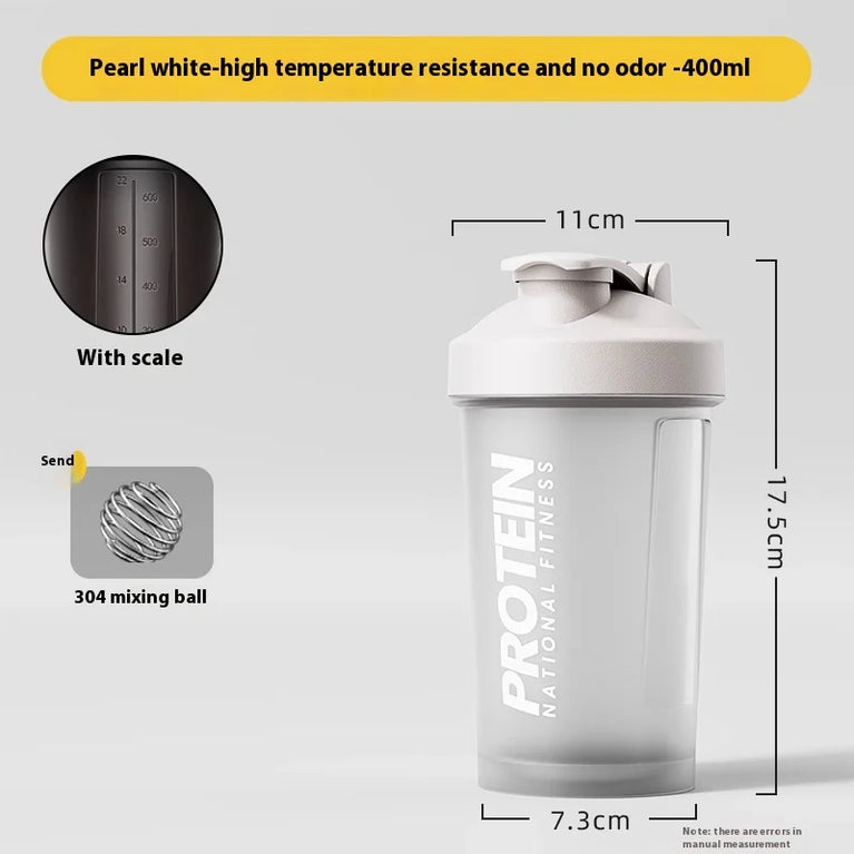 Protein Shaker Fitness Sports Waterbottle Mixing Cup for Gym Use