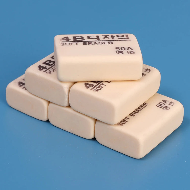 4B Professional Soft Rubber Eraser | High-Efficiency Art & Writing Correction