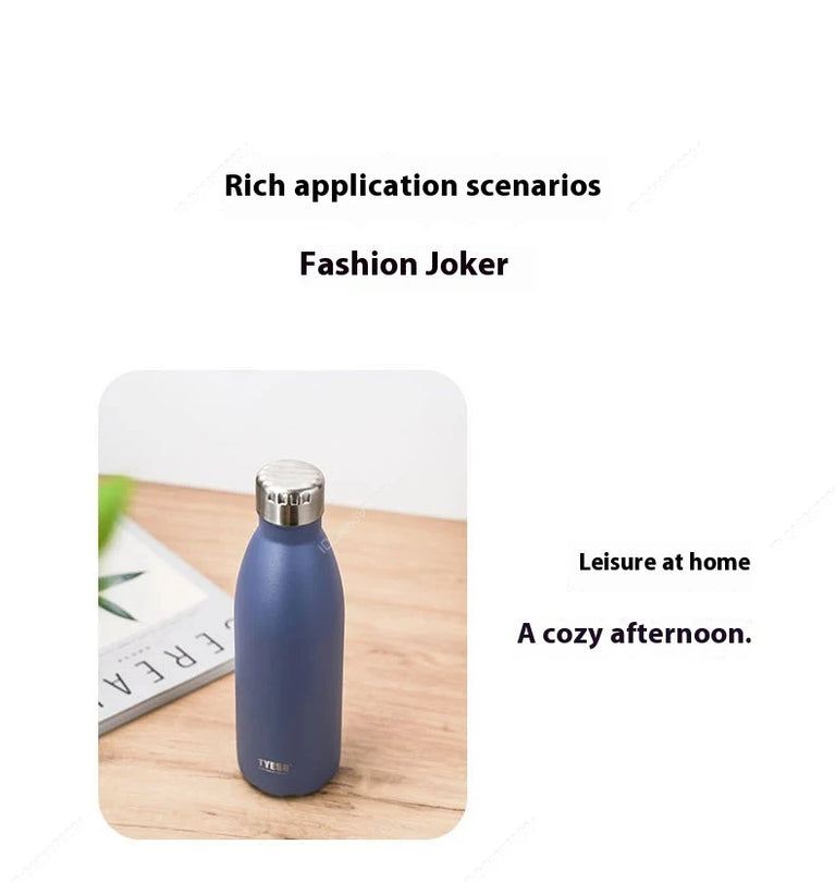 750ml Vacuum Insulated Stainless Steel Cola-Shaped Water Bottle Flask