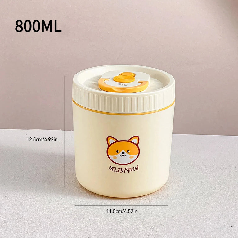 304 Stainless Steel Thermal Bento Lunch Box Leakproof Insulated Food Container