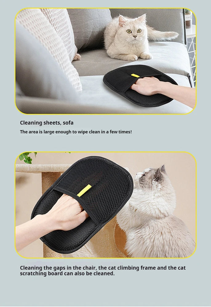 Electrostatic Pet Hair Removal Brush | Reusable Dedusting Tool for Upholstery