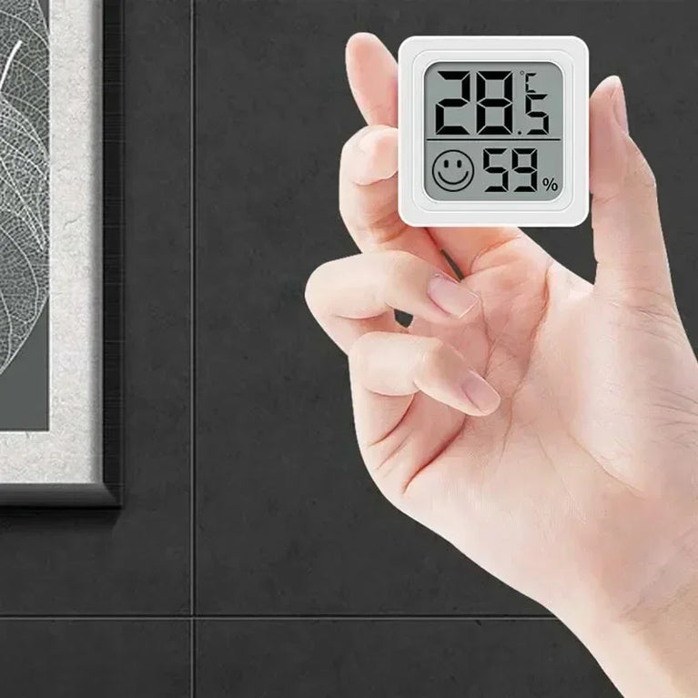 Mini Digital Thermometer & Hygrometer | 4-Piece Indoor Weather Station