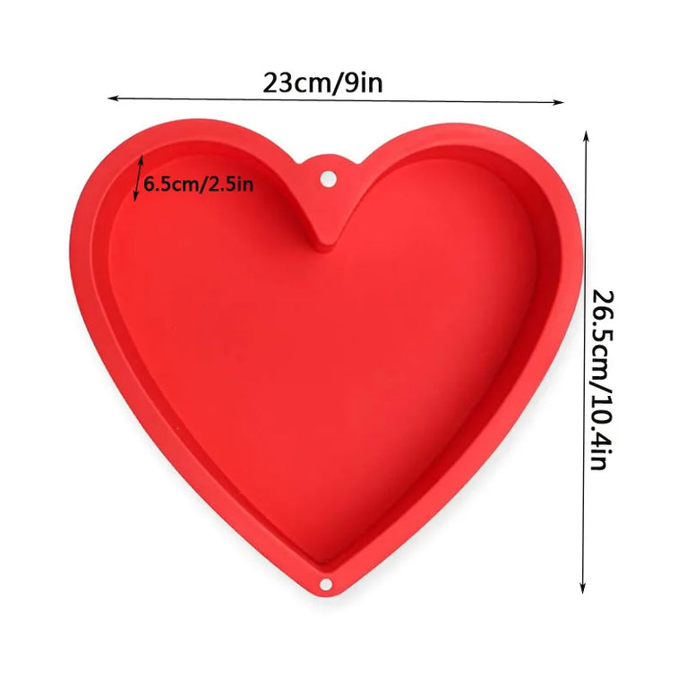 Silicone Heart-Shaped Cake Pan | Nonstick Professional Bakeware