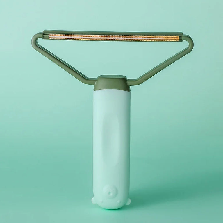 Portable Double-Sided Pet Hair Remover | Silicone Grooming & Lint Brush