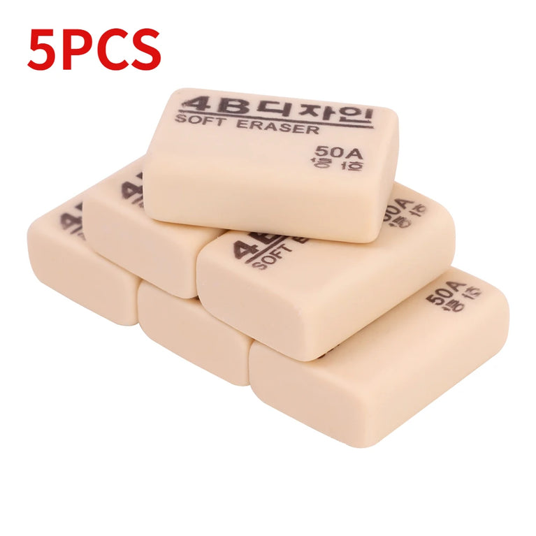 4B Professional Soft Rubber Eraser | High-Efficiency Art & Writing Correction