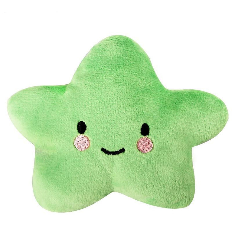 Plush Pentagram Squeaky Dog Toy Interactive Chew Toy Fun