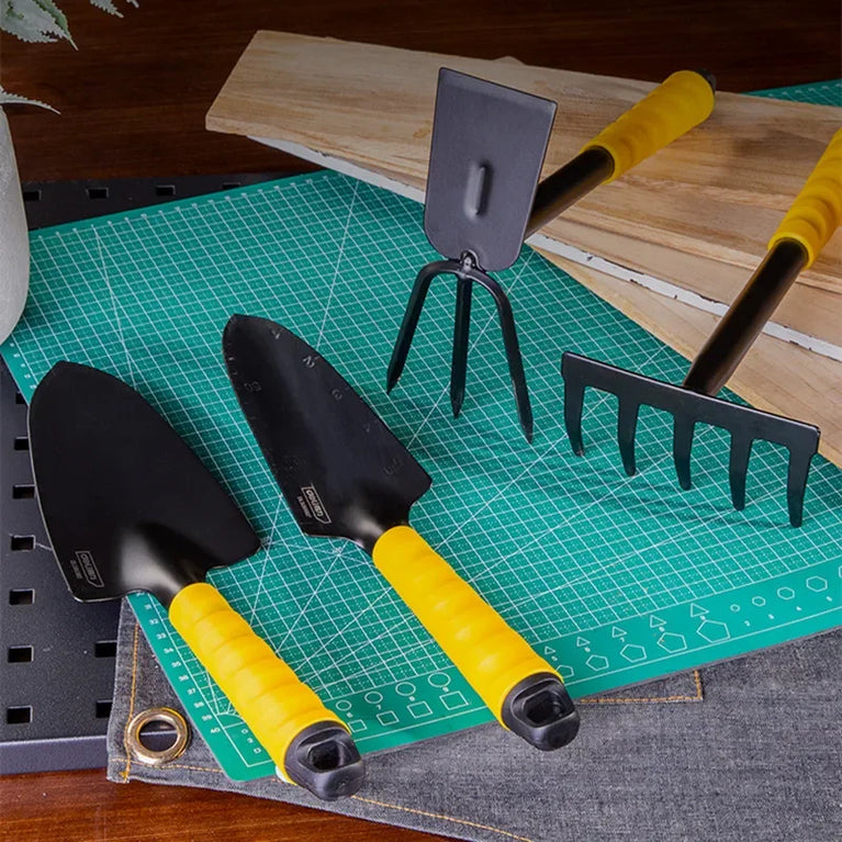 Stainless Steel Garden Shovel Tool Set with Hoe and Harrow Kit