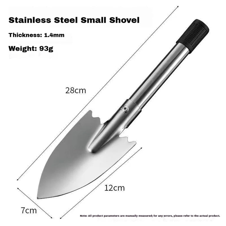 Stainless Steel Garden Shovel Hand Tool Digging Spade Flower Planting Tool