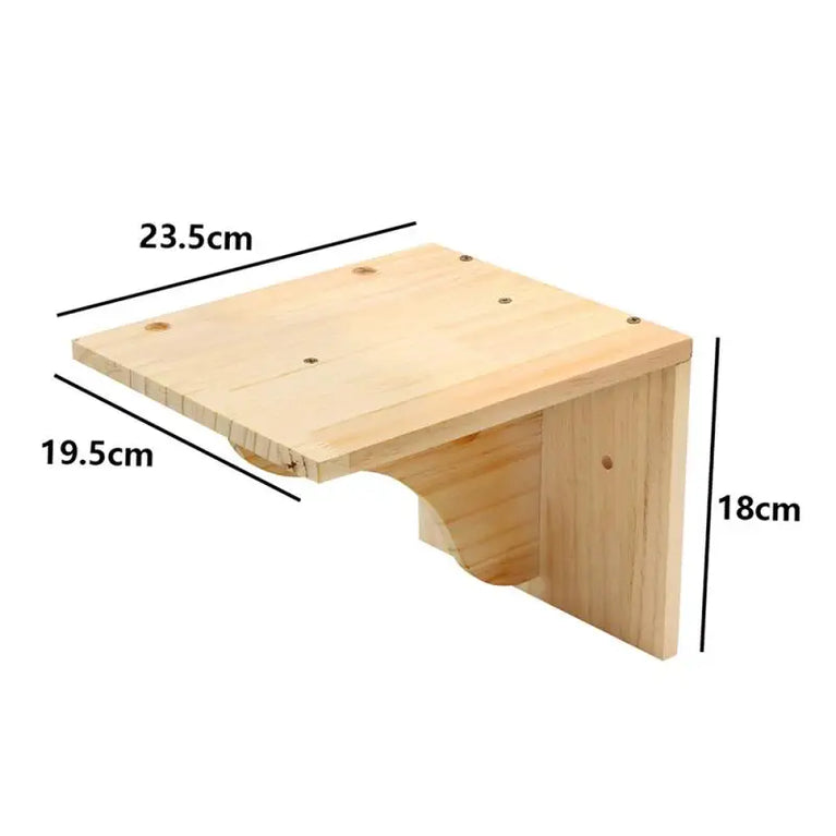 Wall-Mounted Cat Hammock & Climbing Set | Space-Saving Wood Furniture