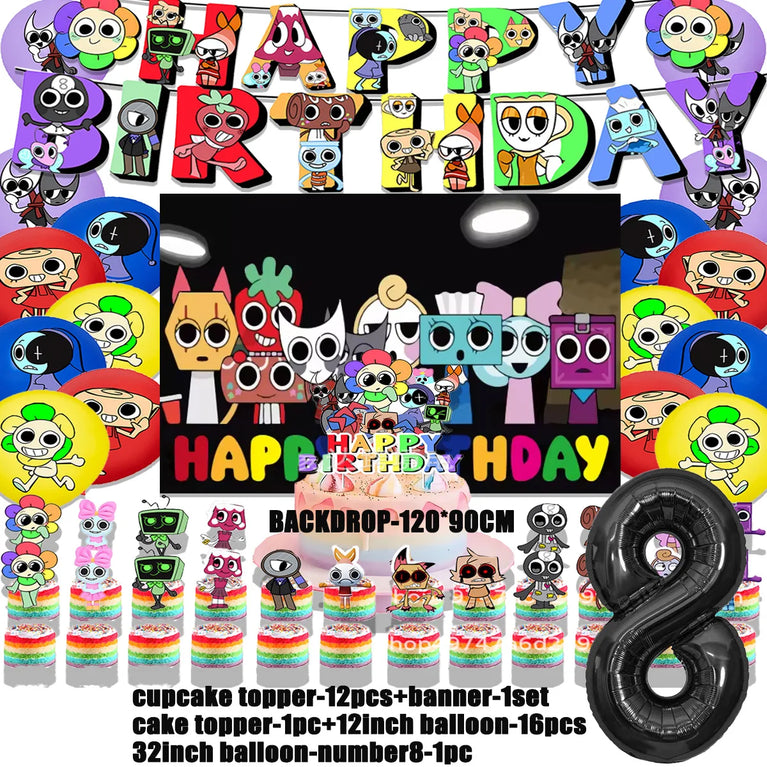 Dandy’s World Theme Party Collection | Comprehensive Event Decor & Tableware